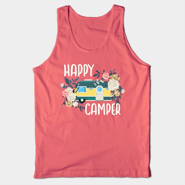 Happy Camper Tank Top by POD Anytime